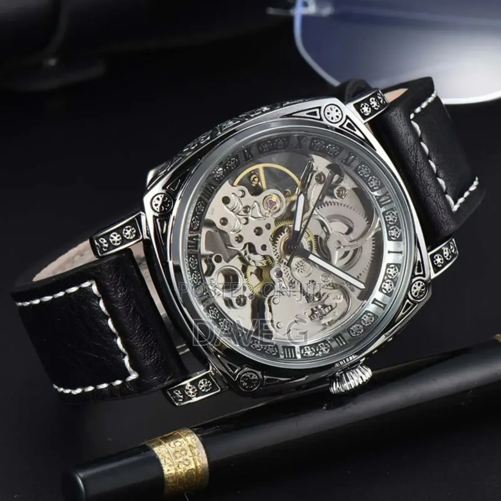 Luxury Men's Watch, Retro Carved ,Waterproof Hollow Men's Mechanical