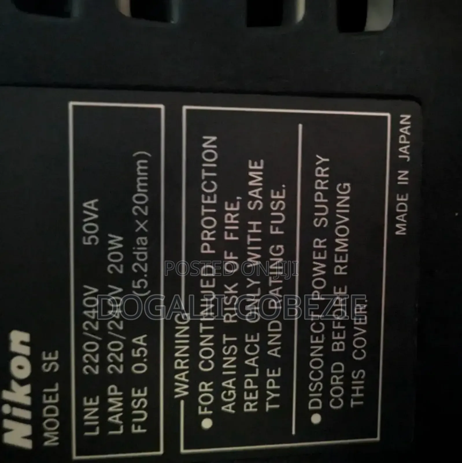 Nikon Se Microscope (Japan )