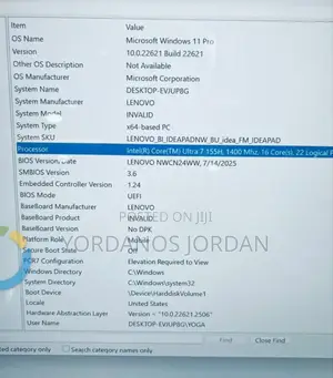 New Laptop Lenovo Yoga 7 15ITL5 16GB Intel Core Ultra 7 SSD 512GB