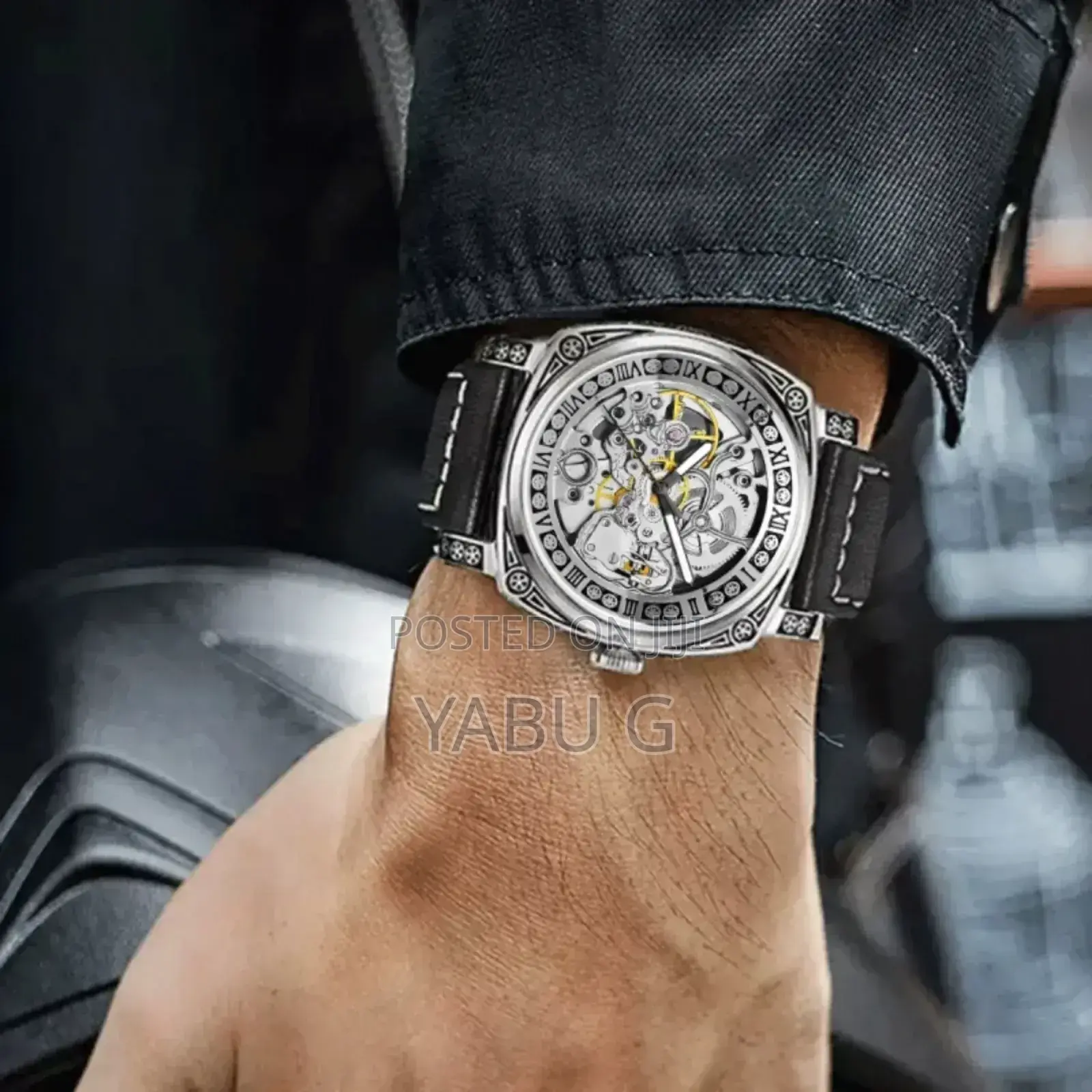 Forsining Square Luxury Retro Mechanical Watch for Men