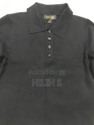 Black Women's Short Sleeve Sweater