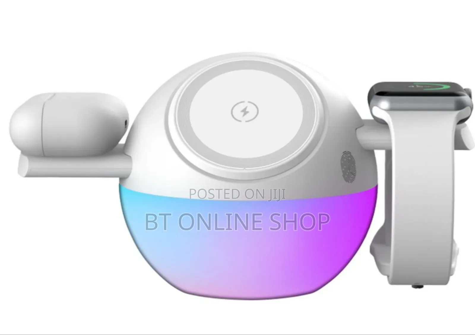 Porodo Orbix 3-in-1 Wireless Charger With Adjustable Ambient Light