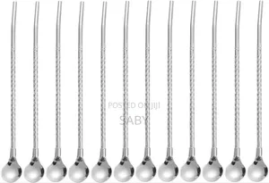 6pcs Reusable Drinking Stainless Straws With Cleaning Brush
