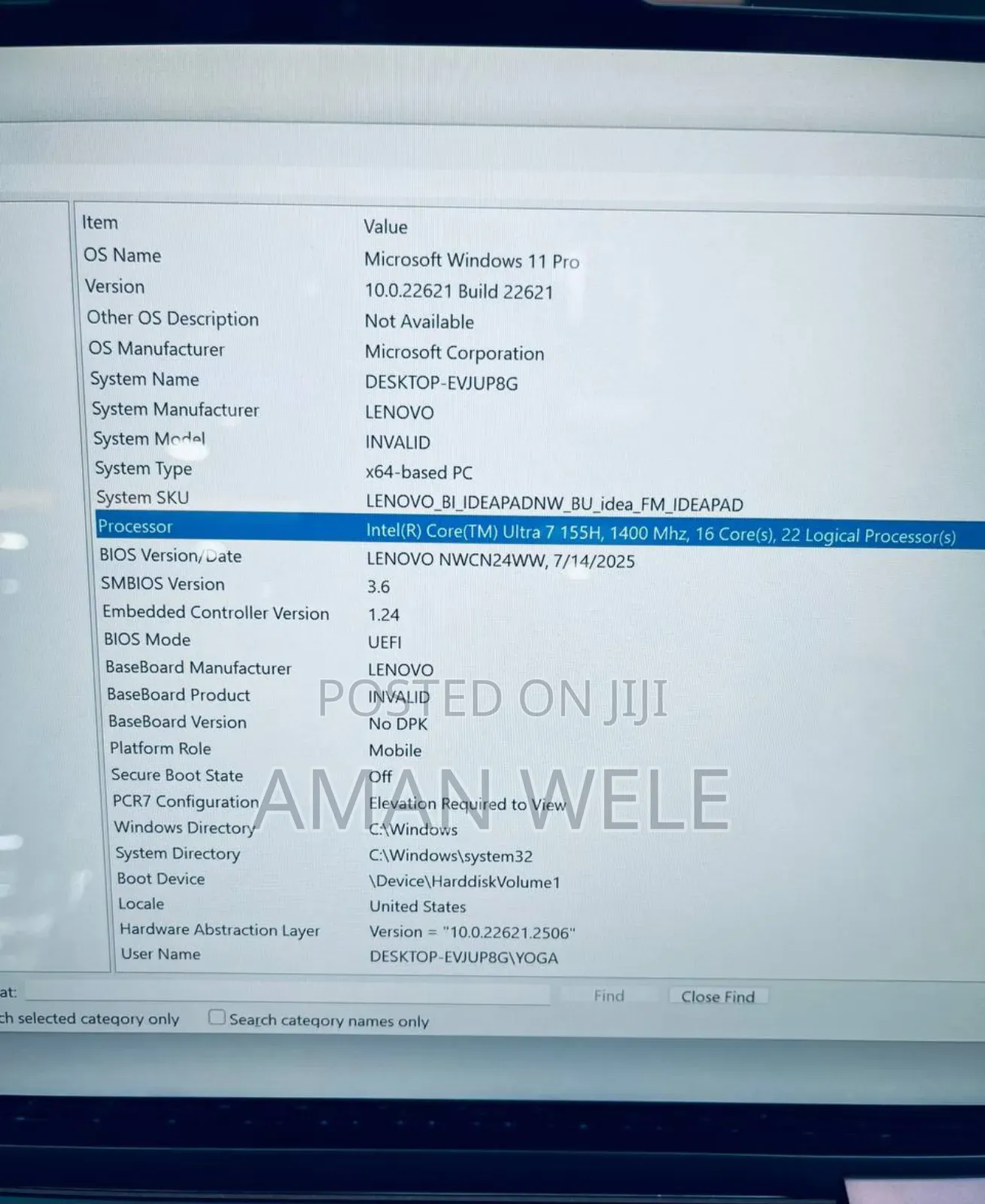 New Laptop Lenovo Yoga 2 16GB Intel Core Ultra 7 SSD 512GB