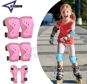 Photo - Youth Protective Gear Set, Knee Pads and Elbow Pads Wrist Guard Protec