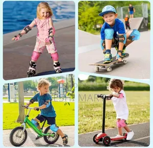 Youth Protective Gear Set, Knee Pads and Elbow Pads Wrist Guard Protec