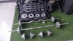 Photo - Adjustable Chrome Dumbbell Barbell Set