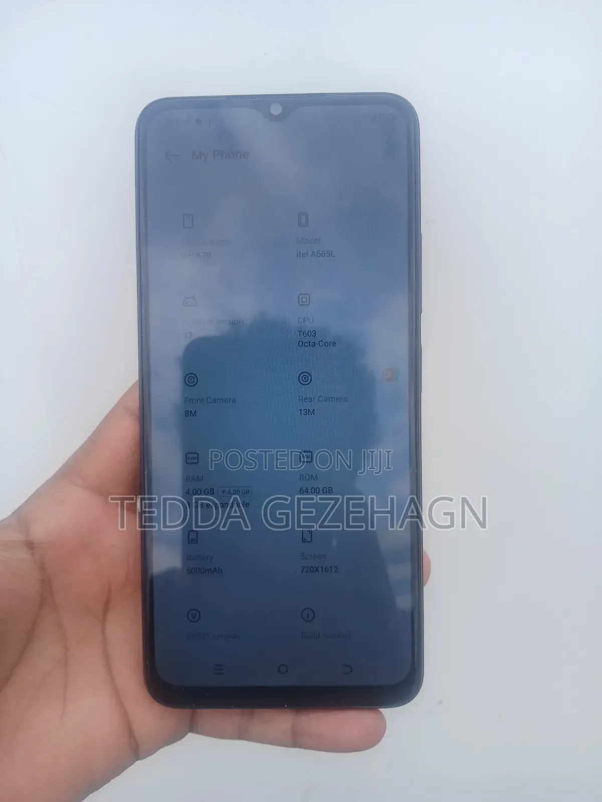 New Itel A70 128 GB Black