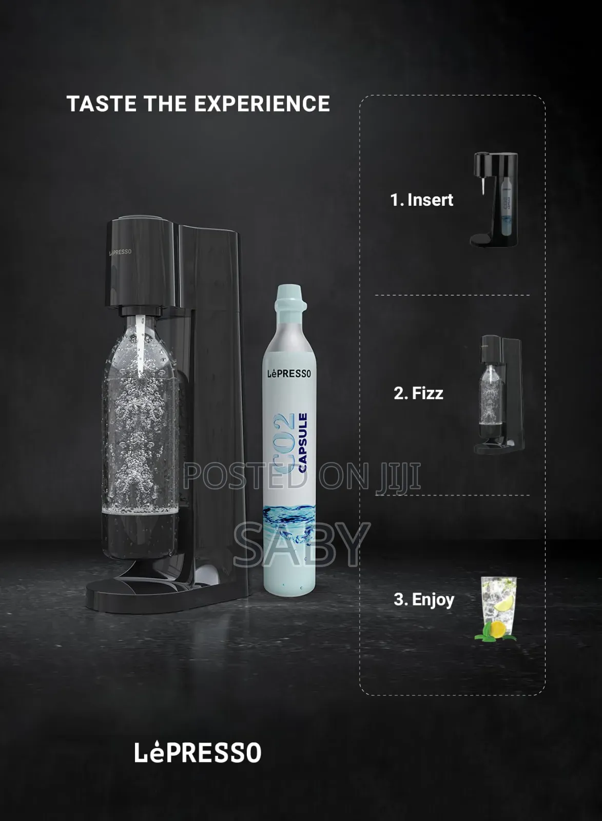 Lepresso Sparkling Water Instant Carbonation