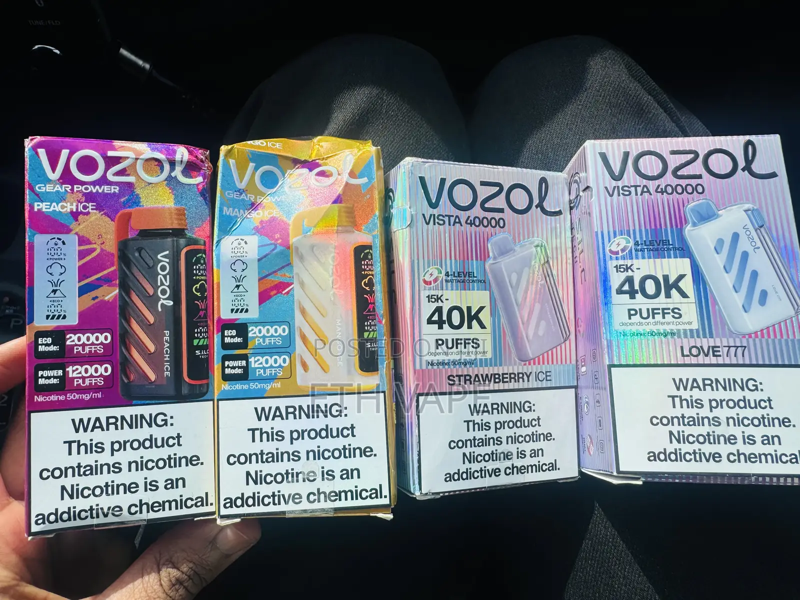 Elfbar, Vozol, and Yuoto Vape 12,000 - 40,000 Puffs