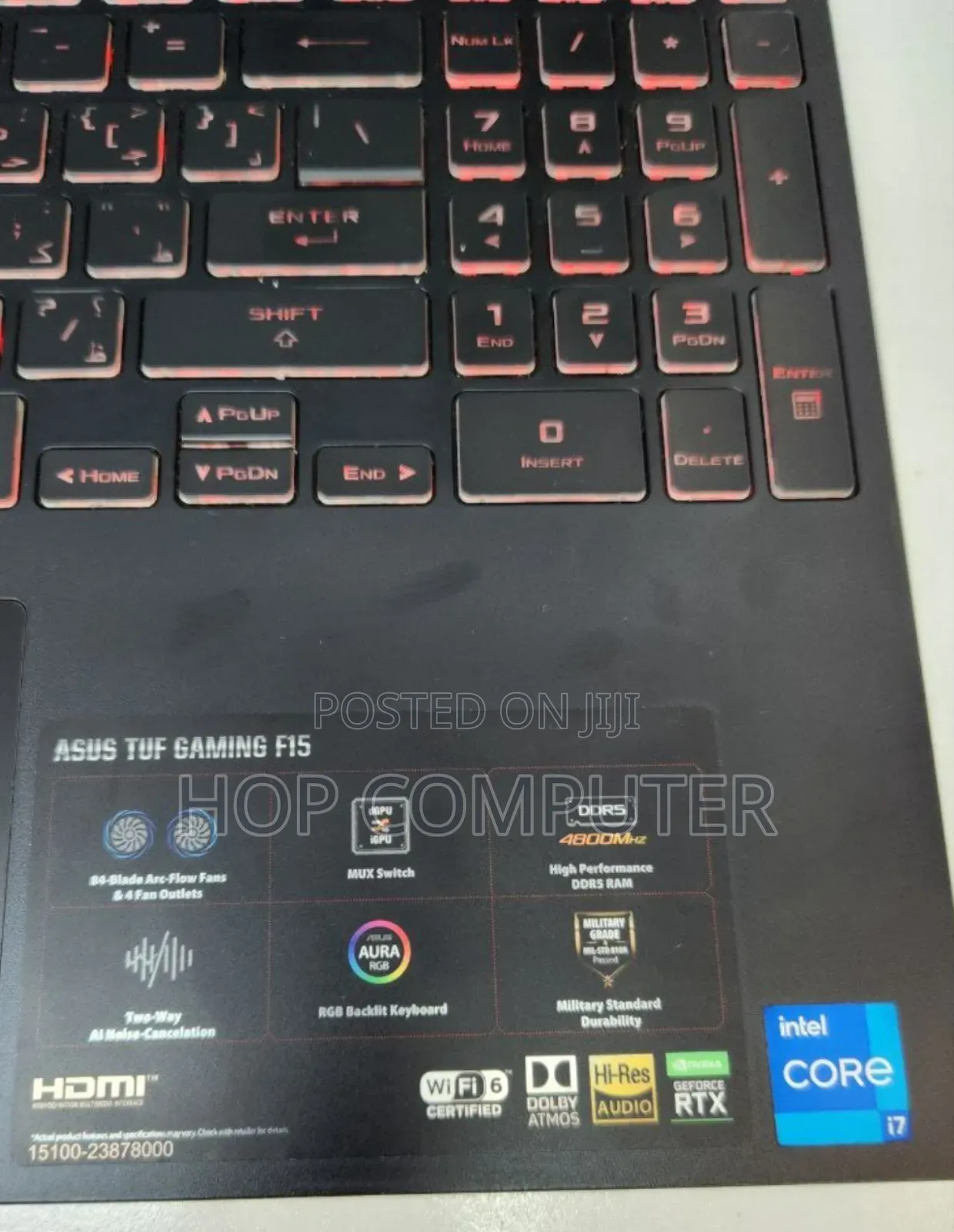 New Laptop Asus TUF Gaming A15 16GB Intel Core I7 SSD 512GB