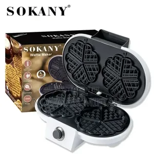 Sokany Double Heart Waffle Maker