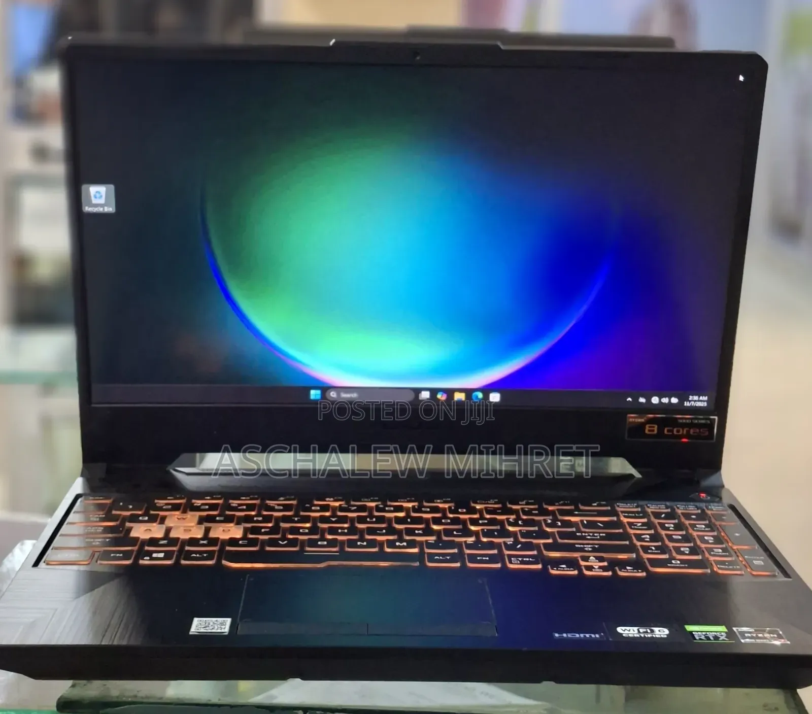 New Laptop Asus TUF Gaming A15 16GB AMD Ryzen 7 SSD 512GB