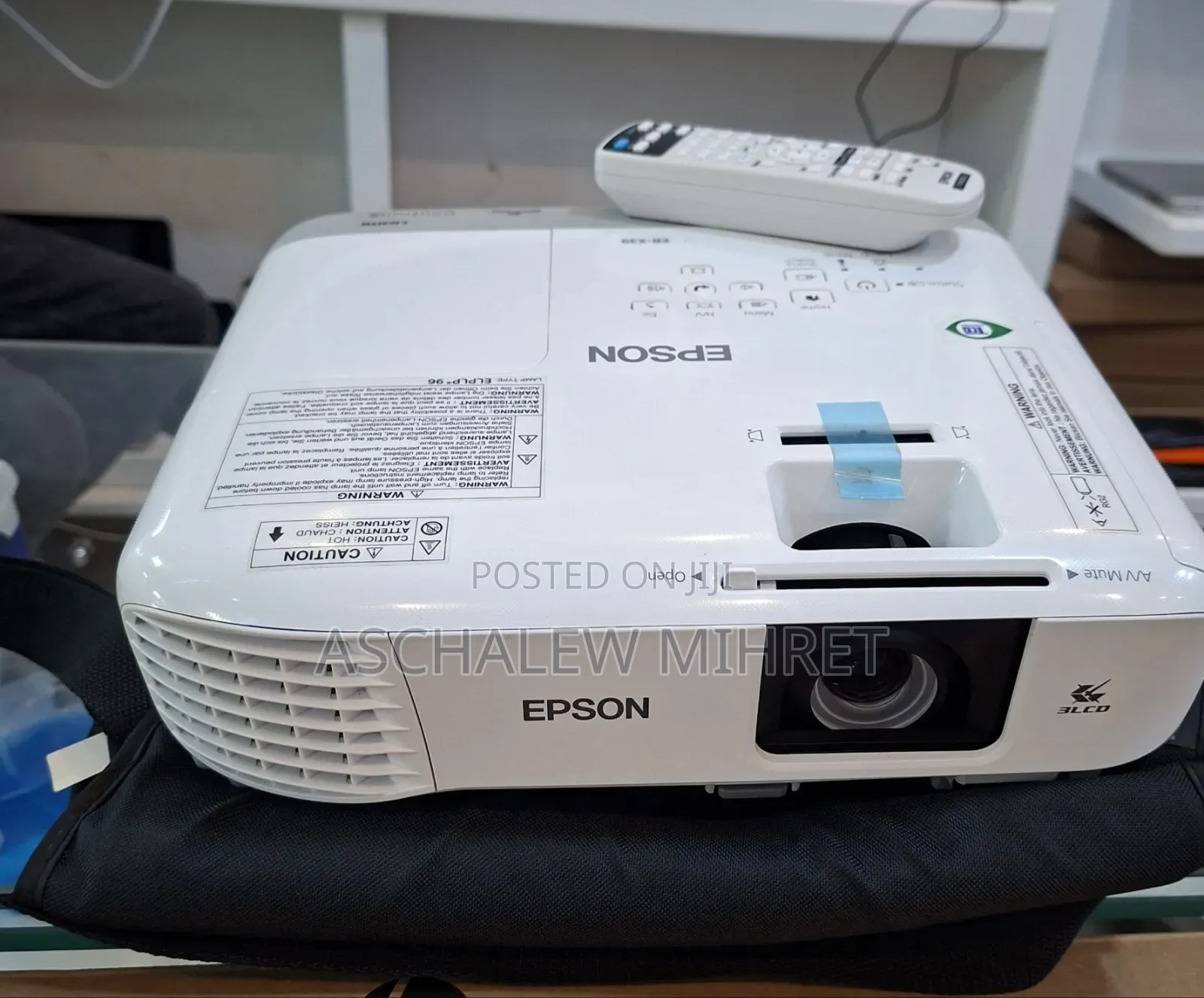 Brand New Epson Projector Has Remote and Bag Model Name: Eb-X39