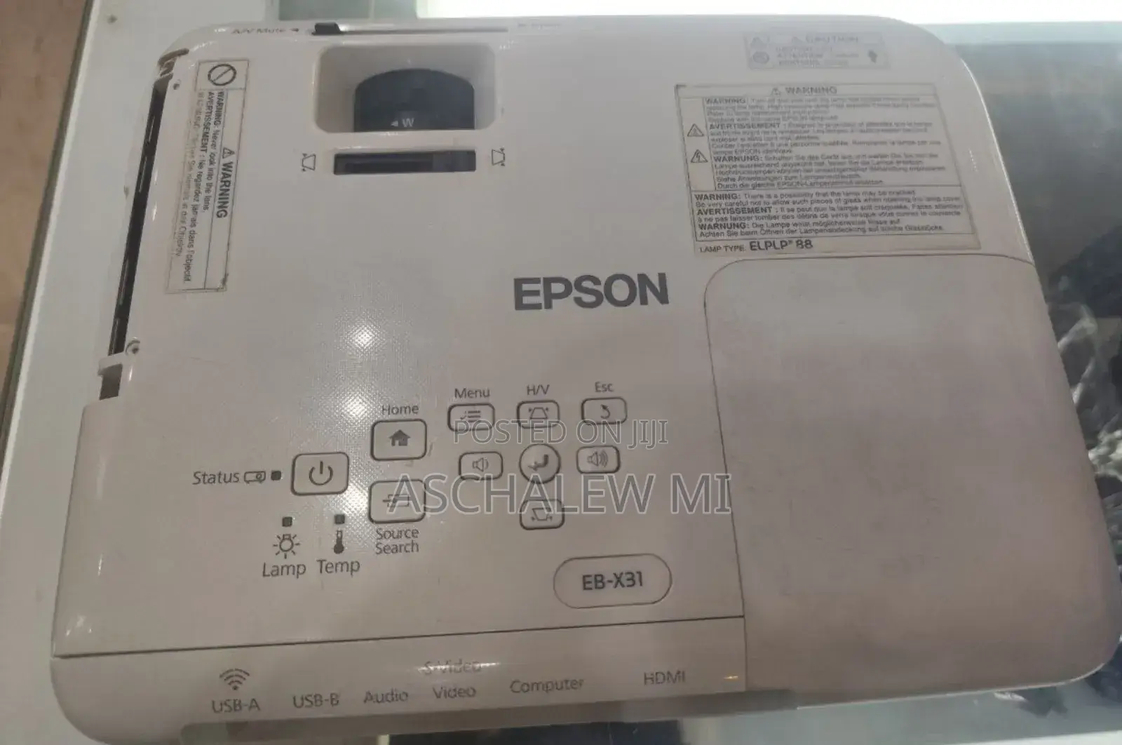 Epson Projector Model Name: Eb-X31 Hardware