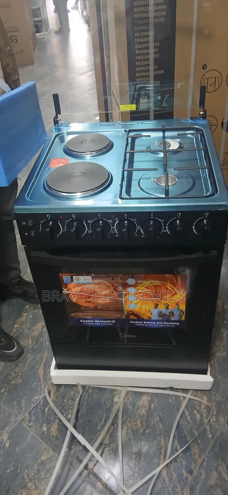 Midea 60×60 Stainless Oven – Powerful Baking, Grilling Cooking