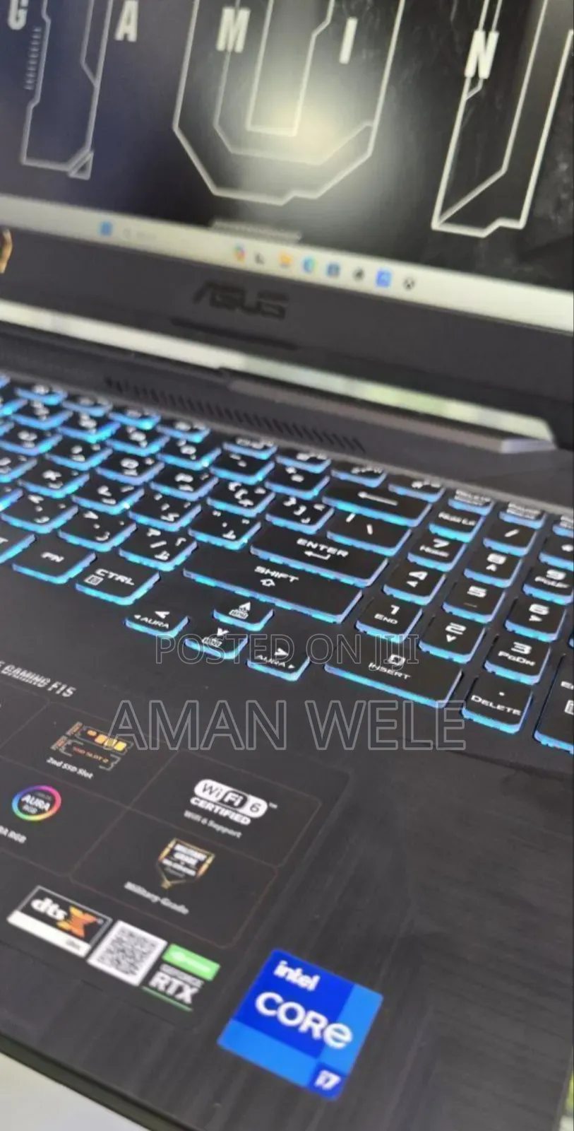 New Laptop Asus TUF Gaming A15 16GB Intel Core I7 SSD 1T