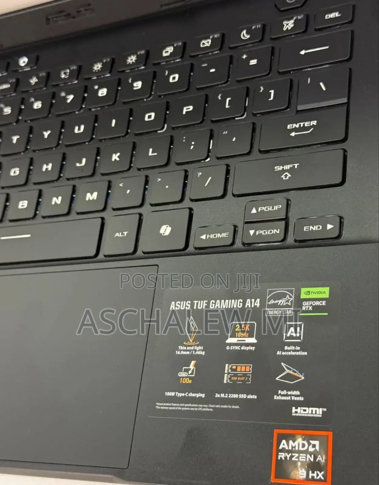 New Laptop Asus TUF Gaming A15 16GB AMD Ryzen 9 SSD 1T