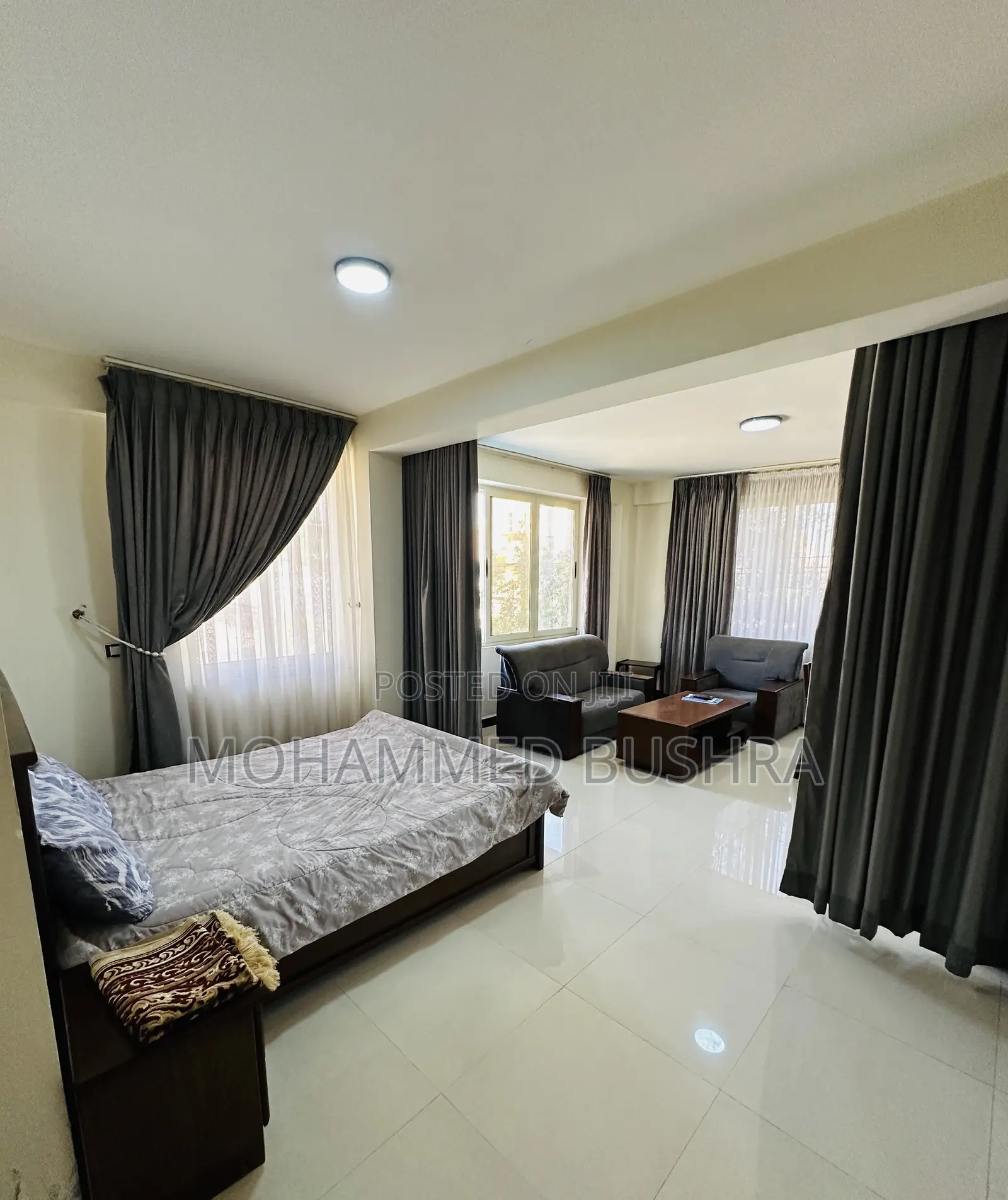 Furnished 1bdrm Apartment in Zamzam, Bole for rent