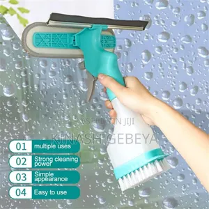 Spraying Window Cleaning Brush
