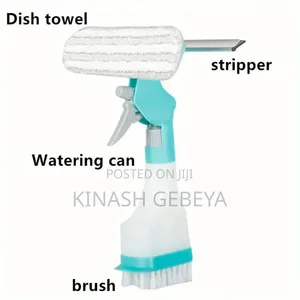 Spraying Window Cleaning Brush