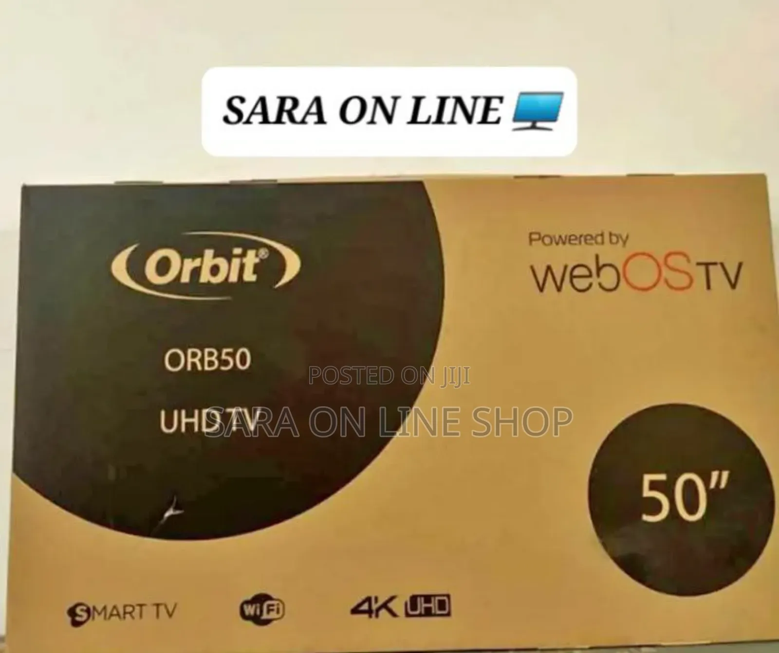 >Orbit 50" Smart Led Tv >Free Delivery 10year Warranty