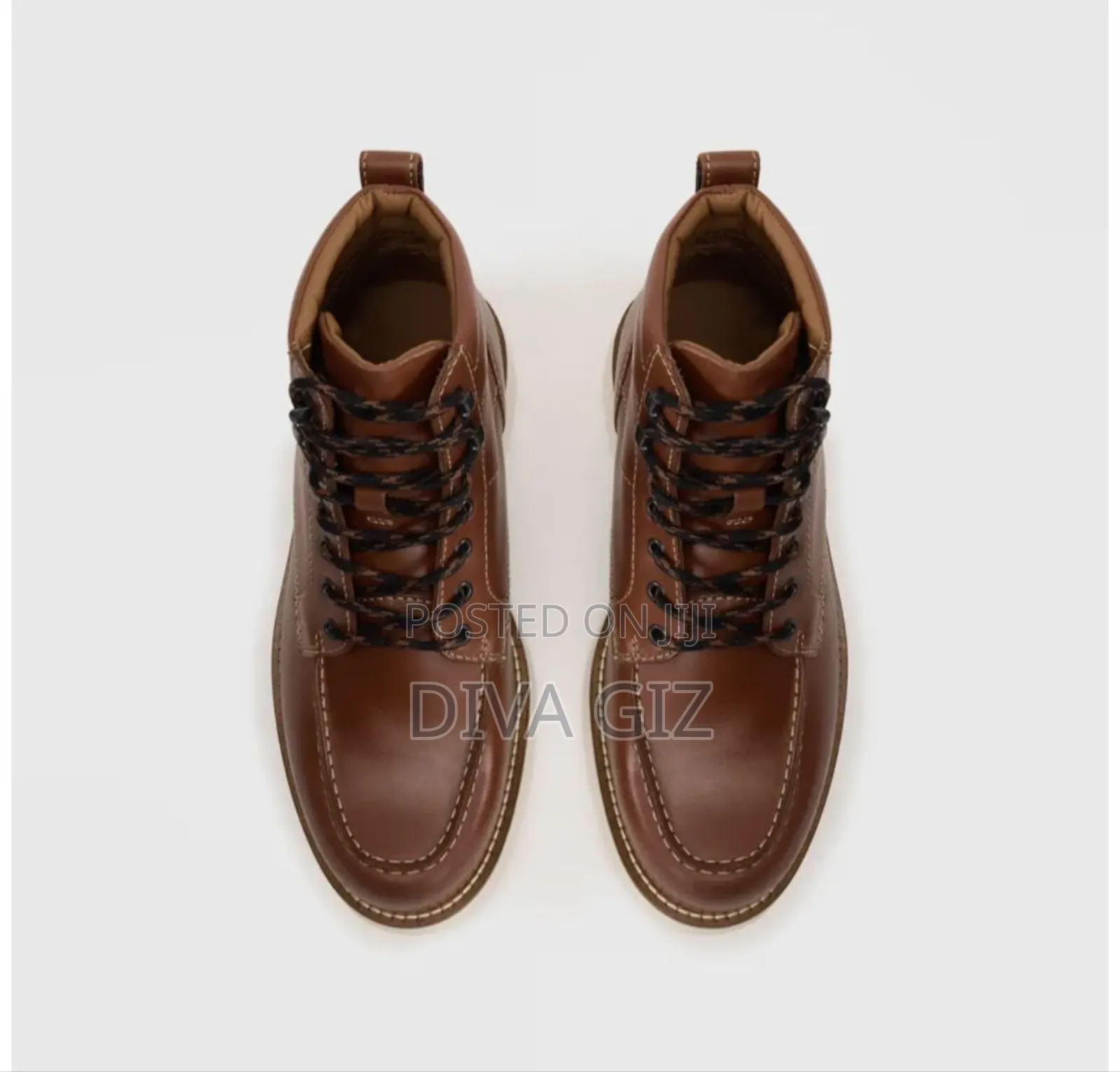 Tommy Hilfiger Lace-Up Ankle Boots - Cognac 29,900 Birr