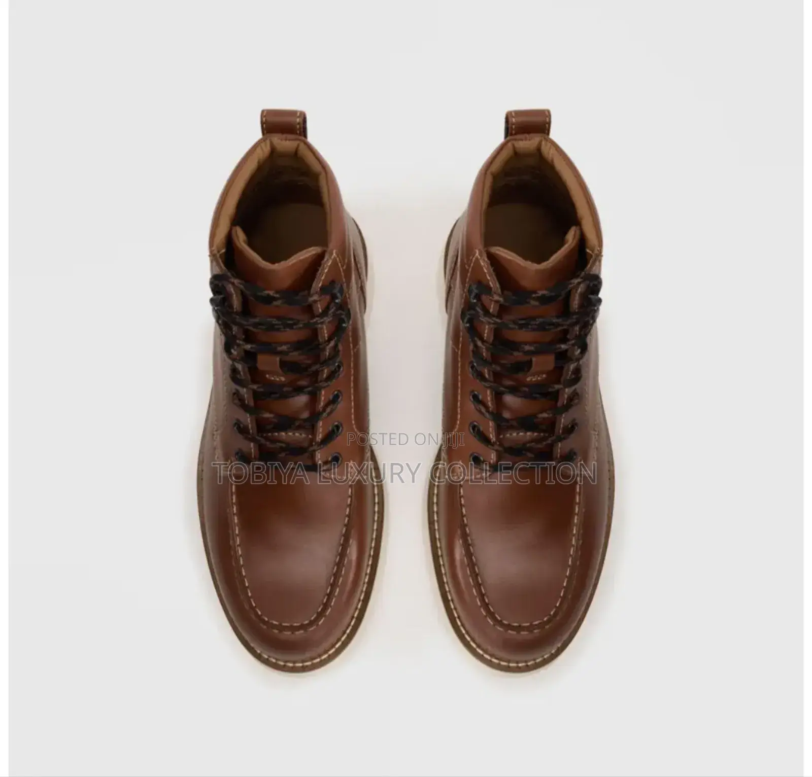 Tommy Hilfiger Lace-Up Ankle Boots - Cognac 29,900 Birr