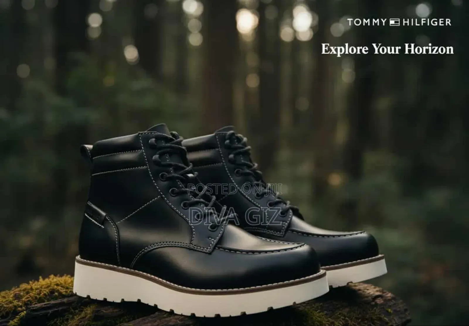 Tommy Hilfiger
Lace-Up Ankle Boots - Black
28,000 Birr