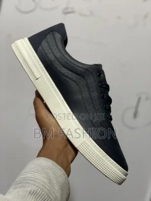 Photo - Lacoste Navy Perforated Sneakers