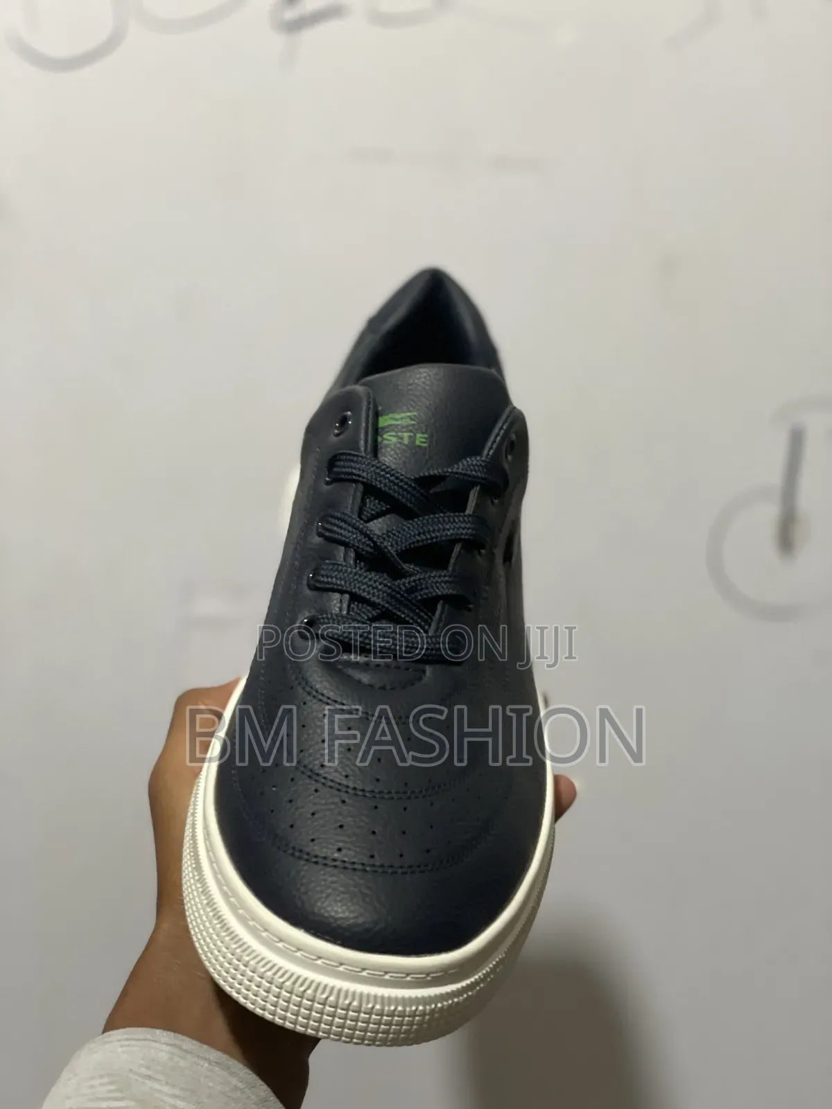 Lacoste Navy Perforated Sneakers