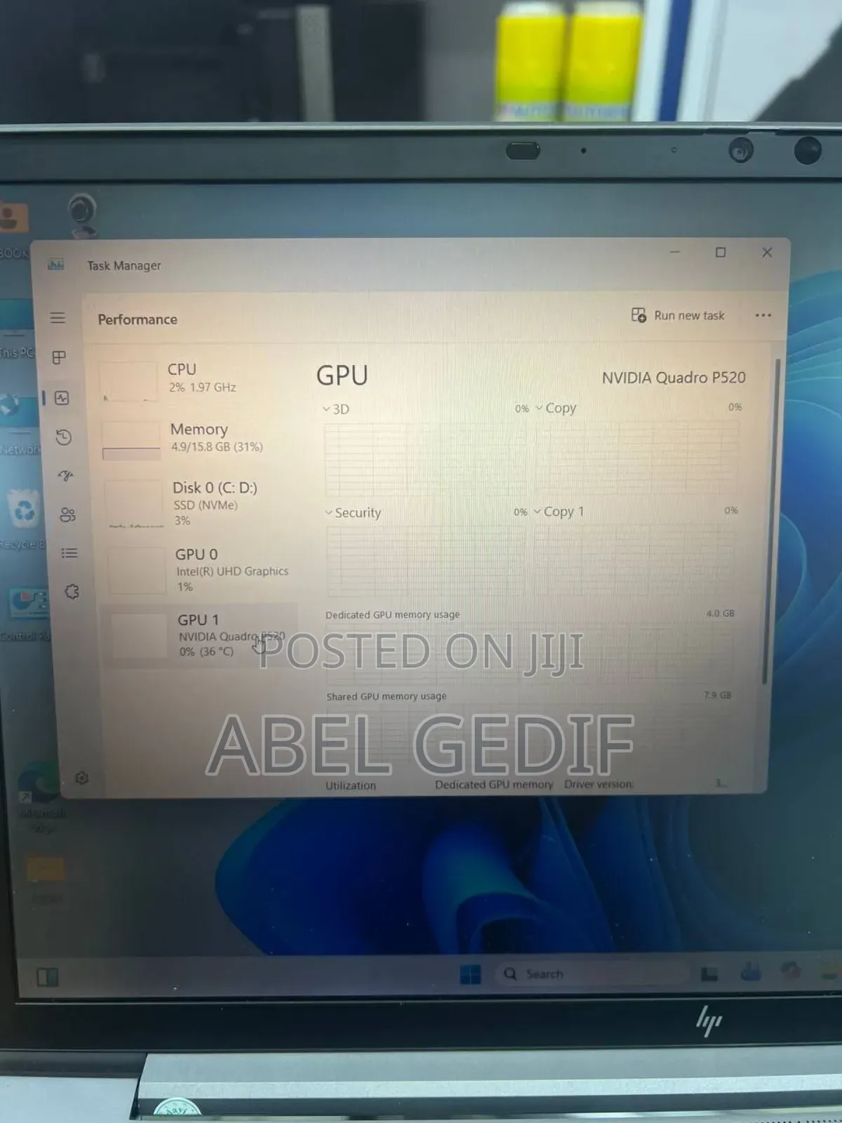 New Laptop HP ZBook 15 16GB Intel Core I7 SSD 512GB