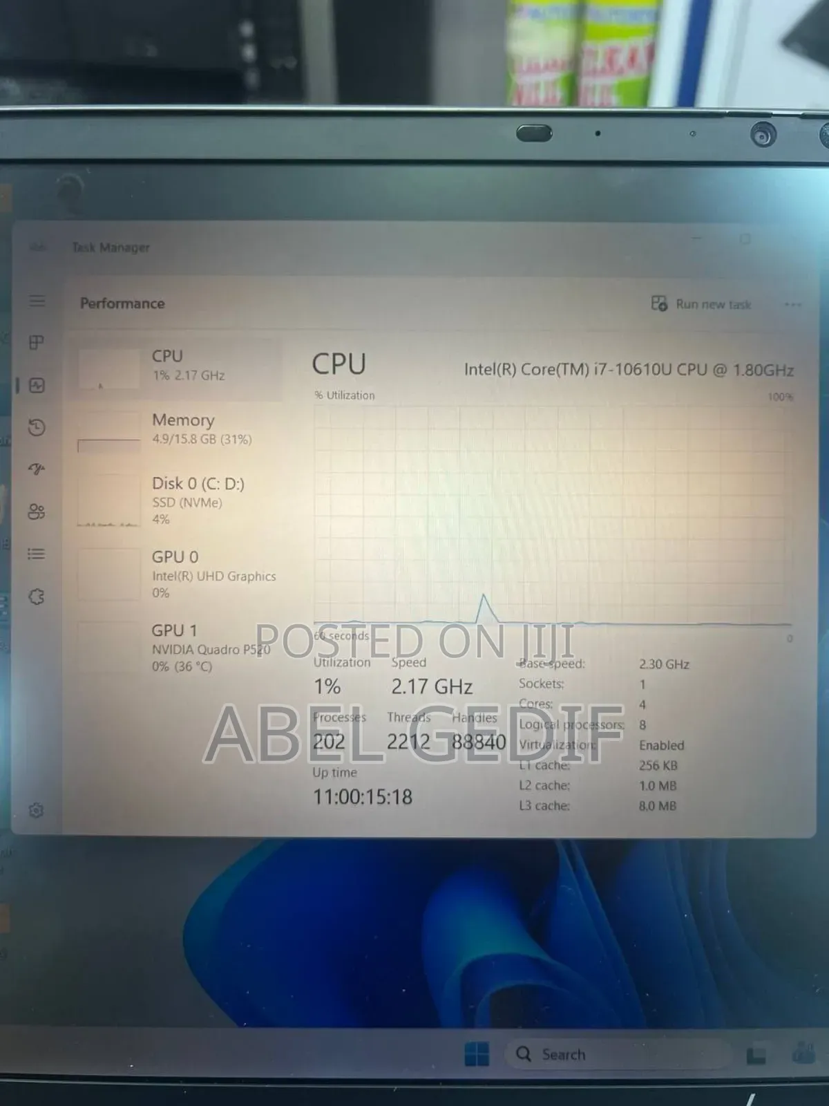 New Laptop HP ZBook 15 16GB Intel Core I7 SSD 512GB