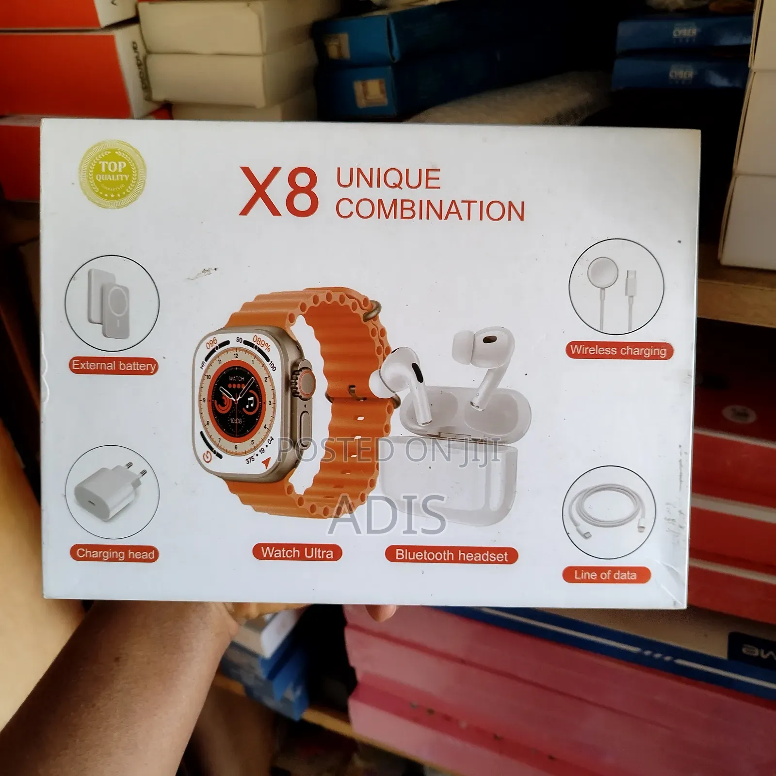 X8 Smart Watch Combo.