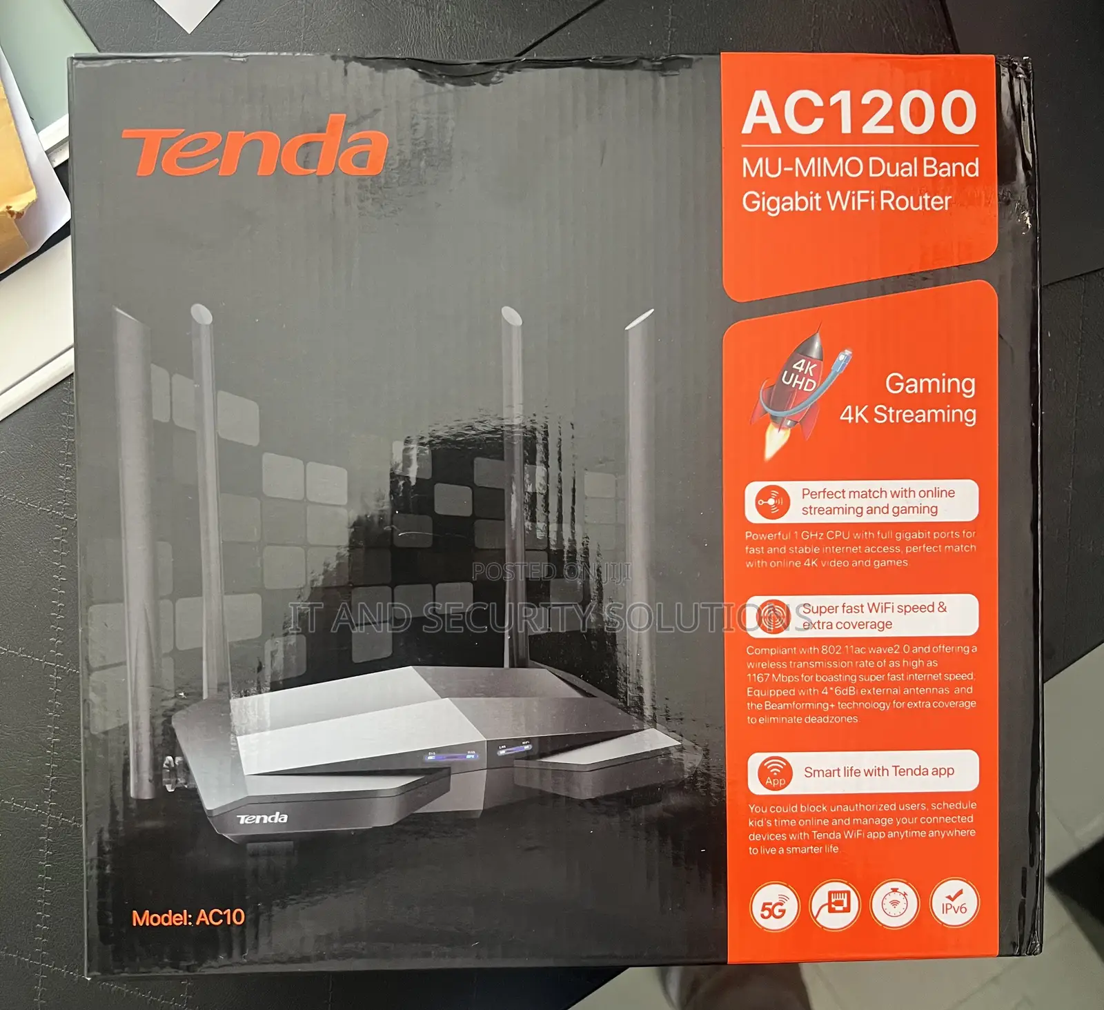 Tenda Ac1200 Gigabit Wifi Router Dual Band Access Point