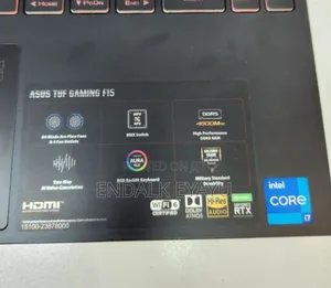 New Laptop Asus TUF Dash F15 16GB Intel Core I7 SSD 512GB