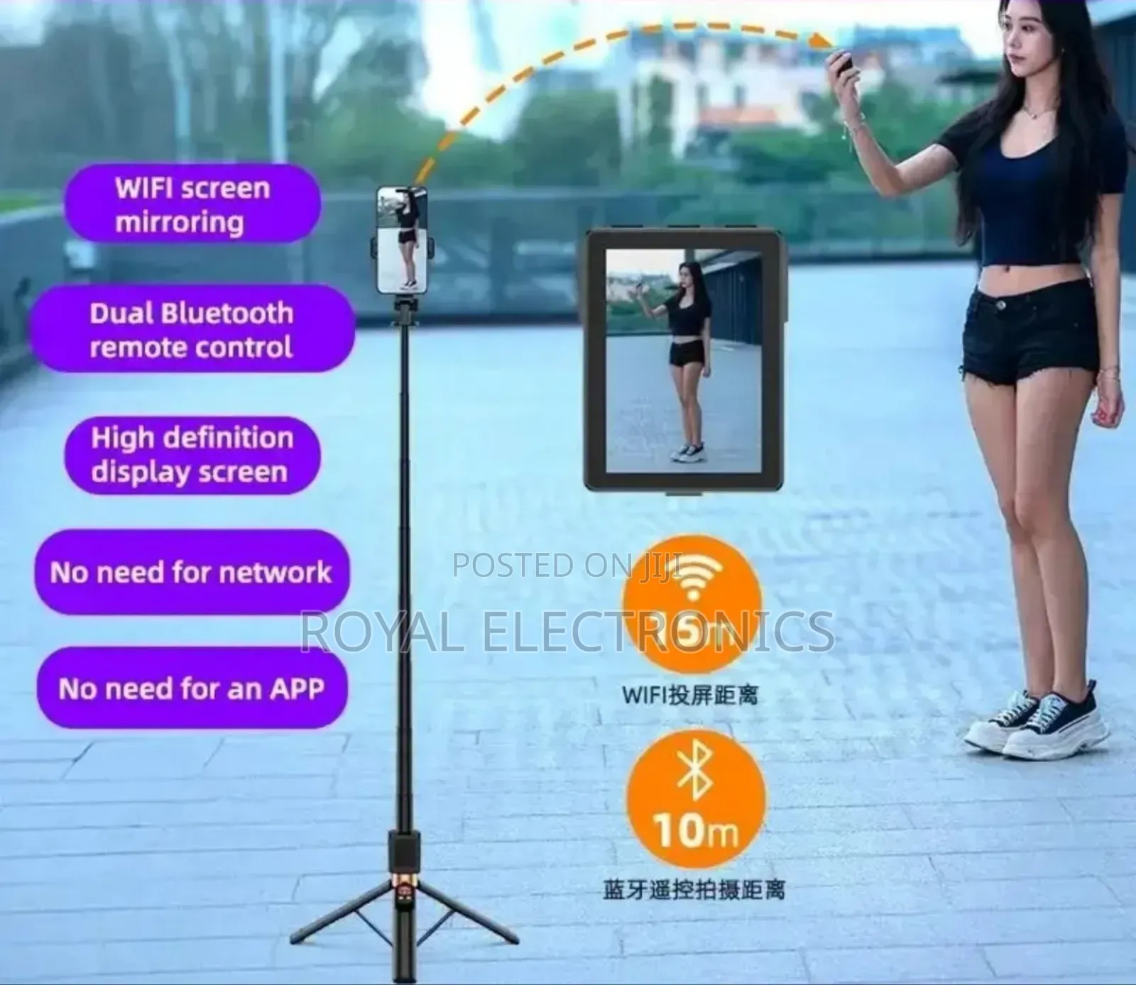 የራሱ Screen የተገተመለት እንደፈለጉ እየተንቀሳቀሱ Photo እና Video የሚነሱበት Gimbal Tripod