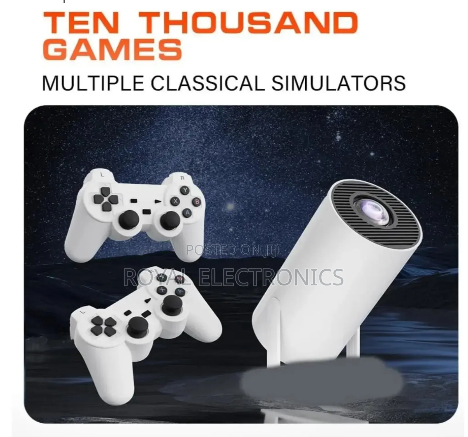 እስከ 150 ኢንች በጥራት አስፍቶ ማሳየት የሚች 2.4g Android Gaming Projector