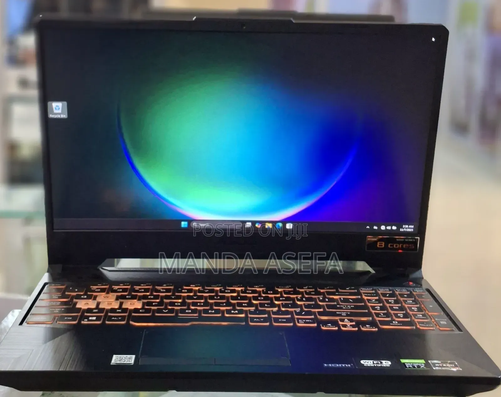 New Laptop Asus TUF Gaming A15 16GB AMD Ryzen 7 SSD 512GB