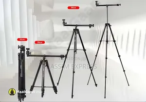 ለስልክም ለካሜራም የሚሆን Aluminum Extendable Tripod With Mobile Holder