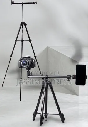 ለስልክም ለካሜራም የሚሆን Aluminum Extendable Tripod With Mobile Holder