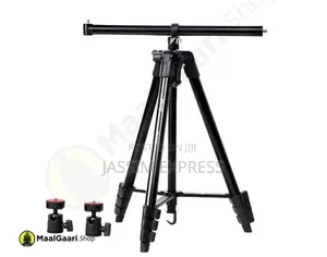 ለስልክም ለካሜራም የሚሆን Aluminum Extendable Tripod With Mobile Holder
