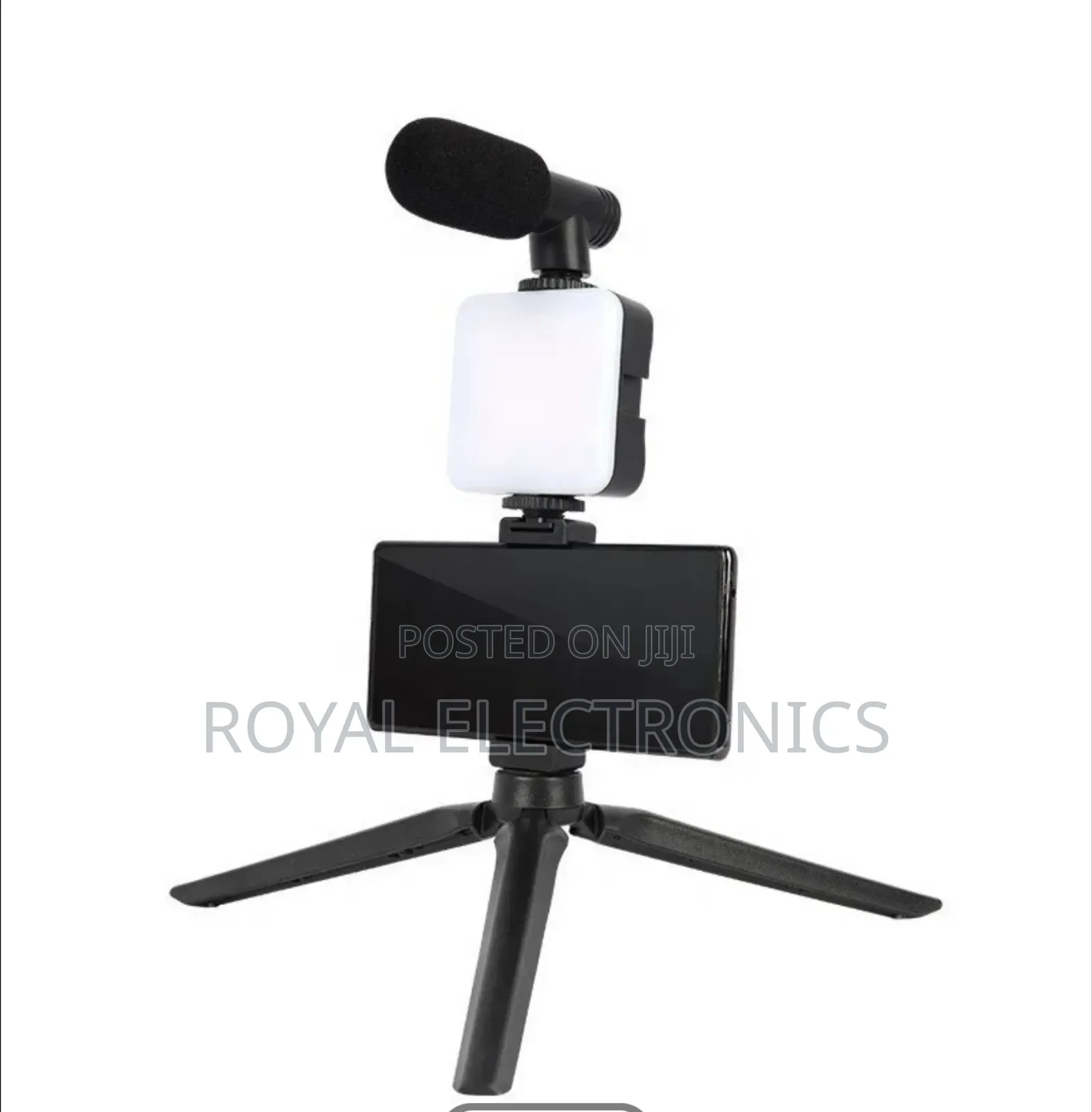 Smartphone Vlogging Kit With Led Fill Light, Microphone and Tripod
