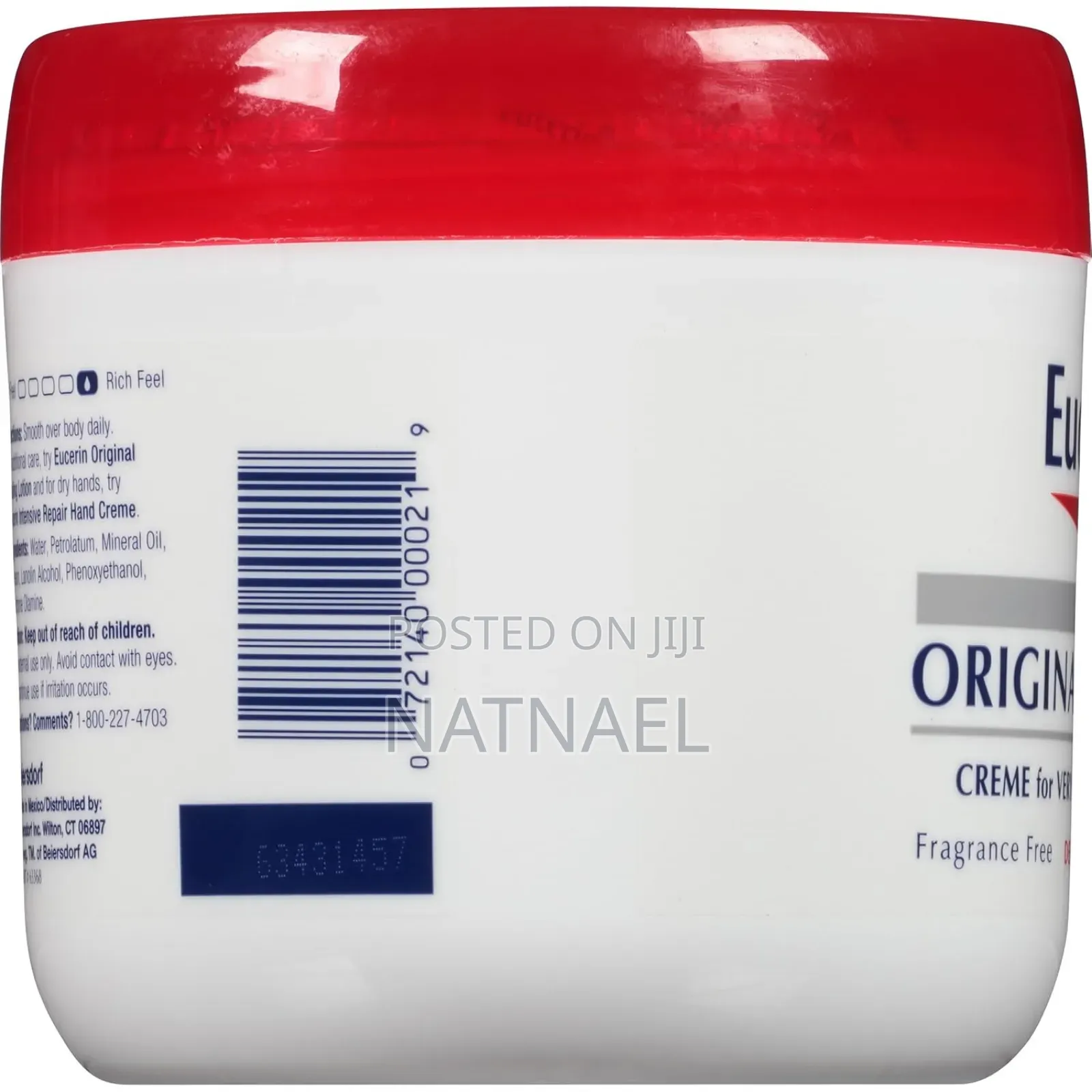 Eucerin Original Healing Cream and the Eucerin Advanced Repair Cream