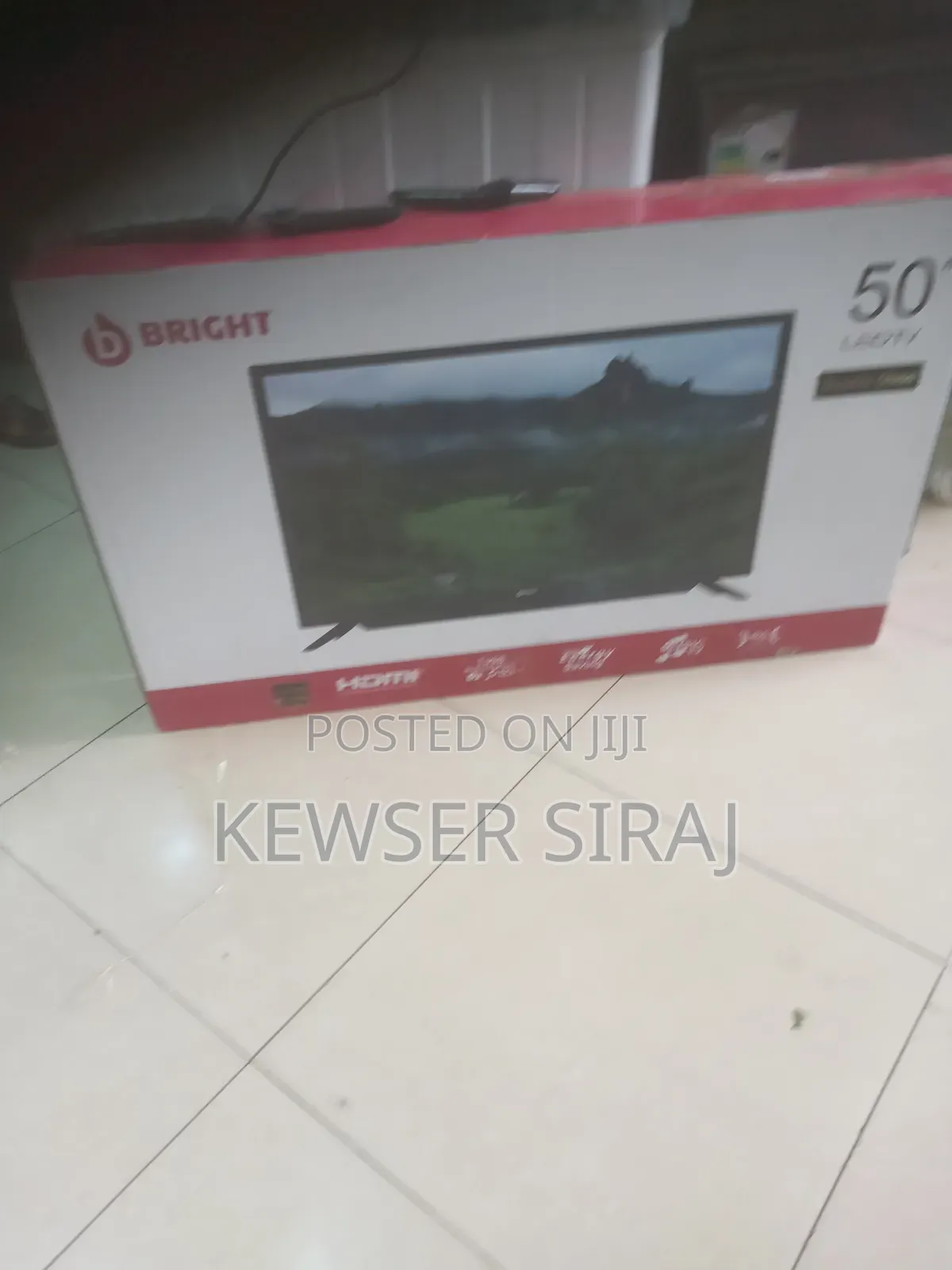 Bright Tv 50inch Smart Video Double Glass Korea Technology