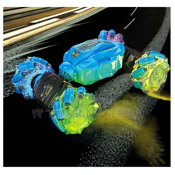 Remote Control Stunt Car 4wd Drift, Spray Smoke, Led Lights