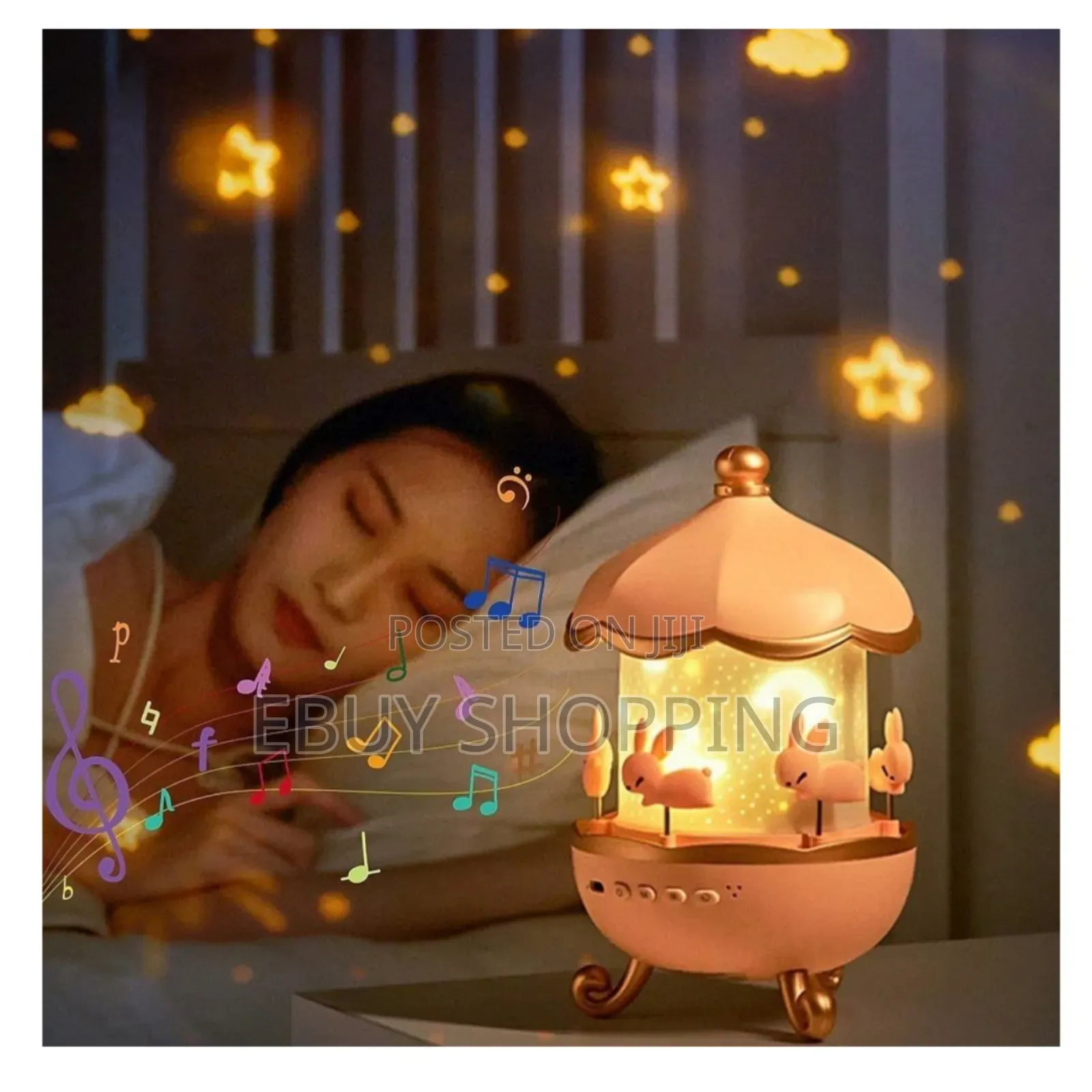 360° Rotating Starry Night Projector