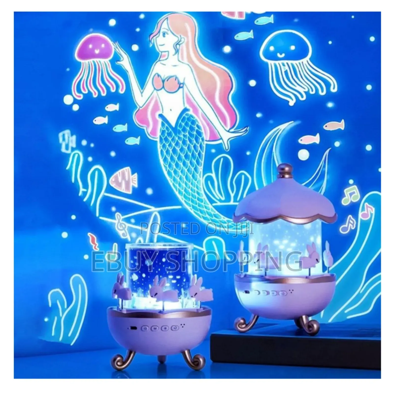 360° Rotating Starry Night Projector