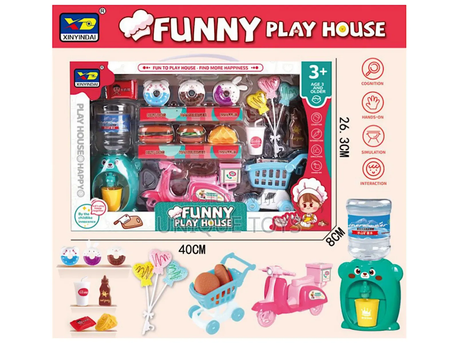 Funny Play House – Mini Kitchen Supermarket Play Set