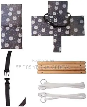 Toddler Wooden Swing Seat Indoor/Outdoor Hanging Chair Safety Harnes